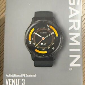 Garmin Venu 3 Black and Orange Smartwatch
